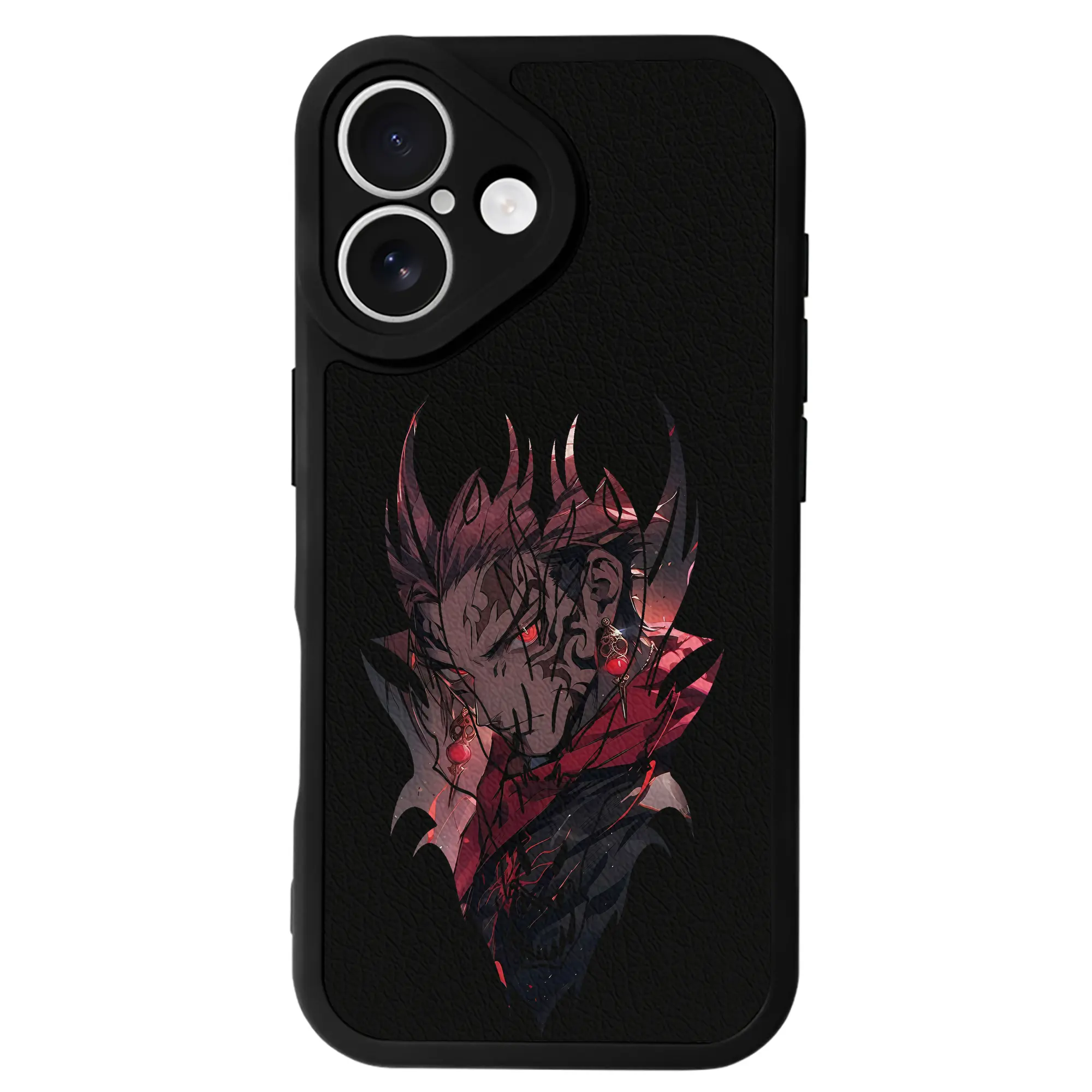 呪術廻戦 グッズ,虎杖 悠仁 - IPhone 16シリーズ対応 ・ シリコンスマホケース ・ レザー調 ・ 高精度フィット ・ 耐衝撃 ・ ワイヤレス充電対応 ・ 精密カット